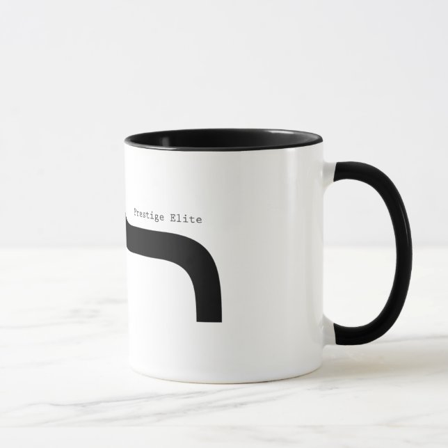 Prestige Elite  Font Parenthese Mustache Mug (Right)