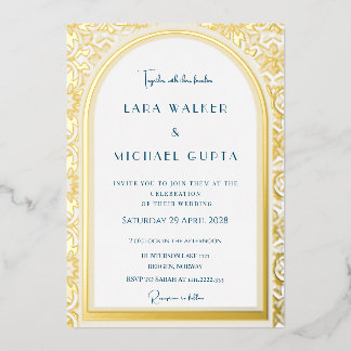 Prestigious Wedding Foil Invitation