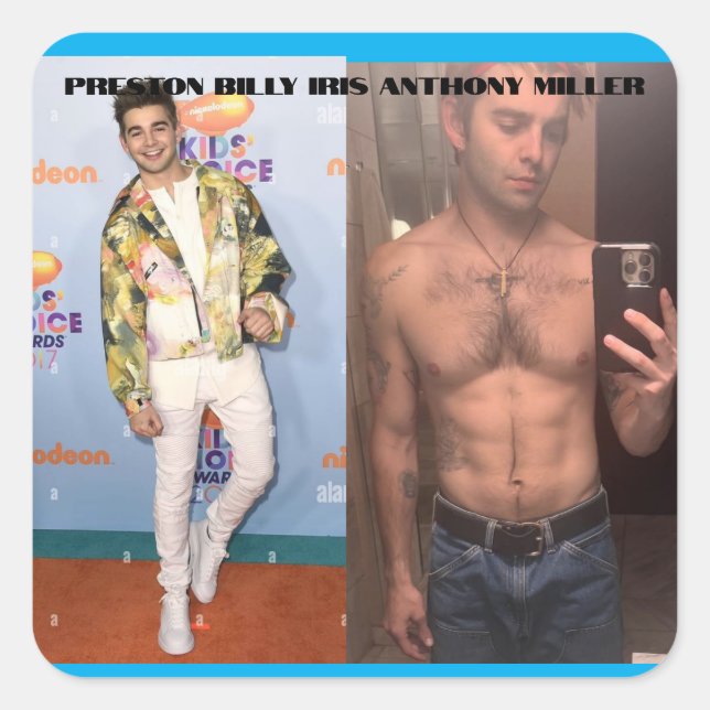 Preston Billy Iris Anthony Miller Sticker (Front)