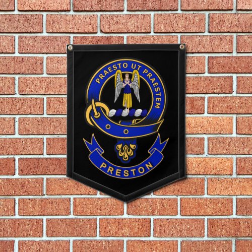Preston Clan Badge Banner   Pennant