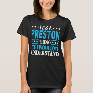 Preston Thing Personal Name Funny Preston T-Shirt