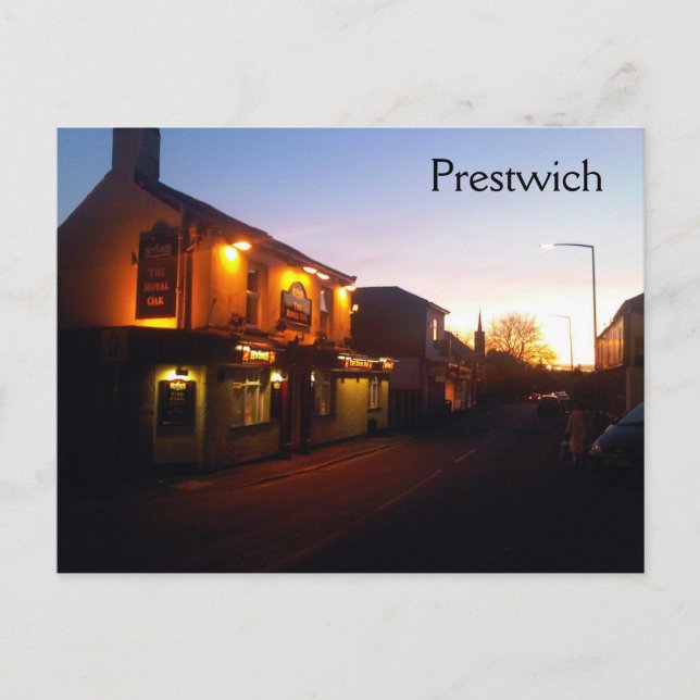 Prestwich Sunset Postcard (Front)