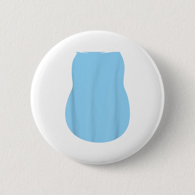 Pretend Alien Dog Costume Halloween Blue Alien Dog Button (Front)