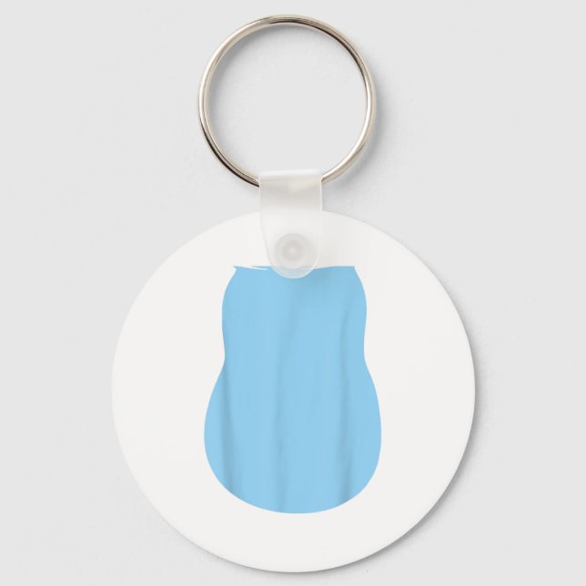 Pretend Alien Dog Costume Halloween Blue Alien Dog Keychain (Front)