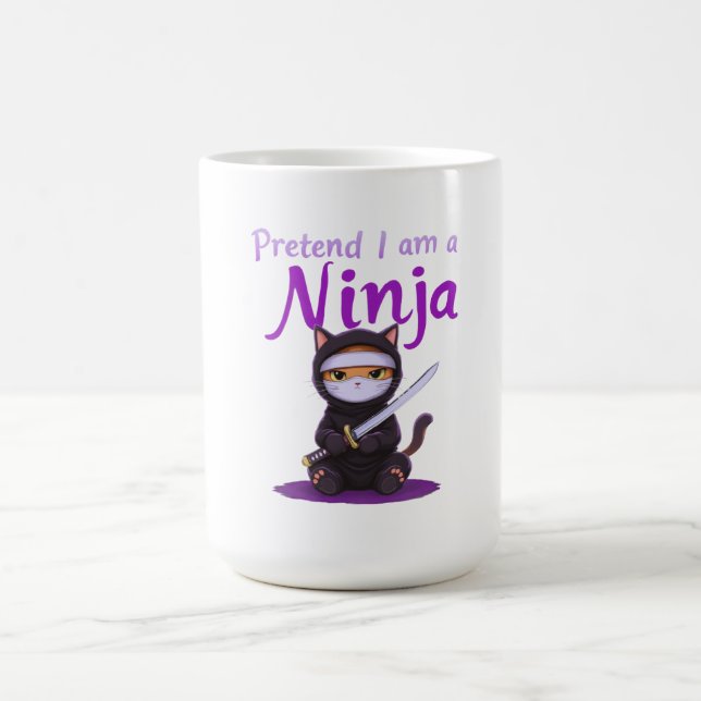 Pretend I Am a Ninja - Funny Halloween Costume  Coffee Mug (Center)