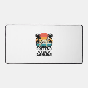 Pretend I’m A Dalmatian Vintage Dog Desk Mat