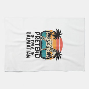 Pretend I’m A Dalmatian Vintage Dog Kitchen Towel