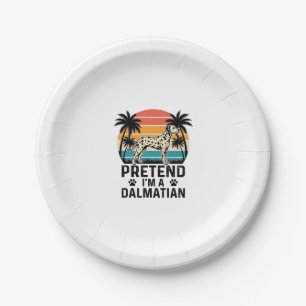 Pretend I’m A Dalmatian Vintage Dog Paper Plates