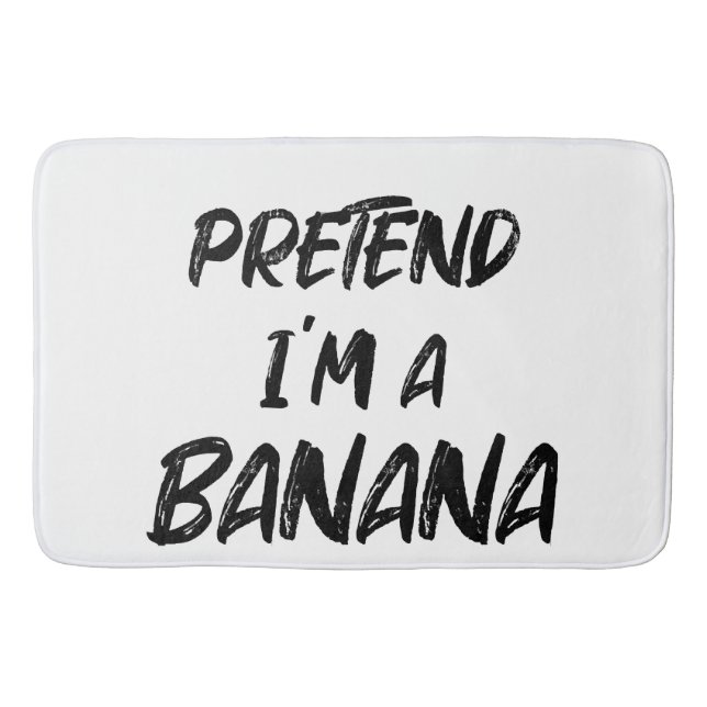 Pretend i'm a banana  bath mat (Front)