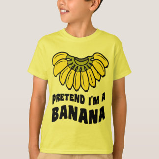 Pretend I'm A Banana lazy Halloween costume T-Shirt