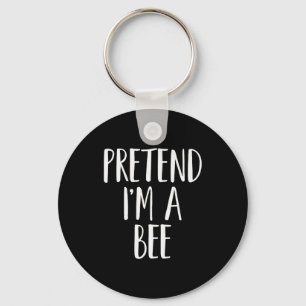 Pretend I'm A Bee Family Women Men Kids Halloween Keychain