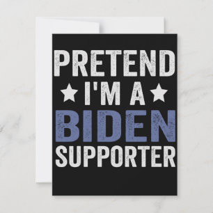 Pretend I'm a Biden Supporter Funny Halloween Gift Note Card