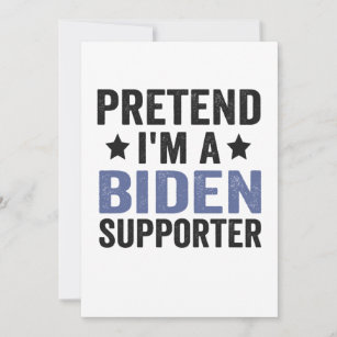 Pretend I'm a Biden Supporter Funny Halloween Gift Thank You Card