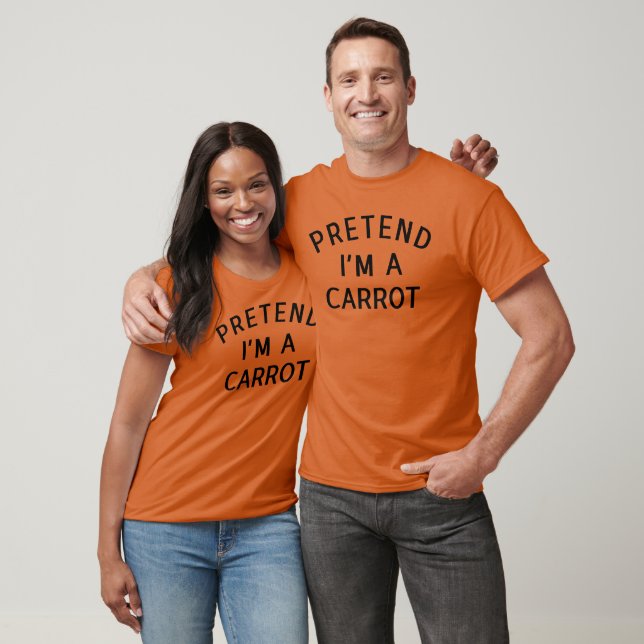 Pretend I'm A Carrot funny party Halloween Costume T-Shirt (Unisex)