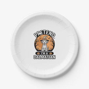 Pretend Im a Dalmatian Halloween Dog Design_1 Paper Plates