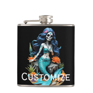 Pretend I'm A Dead Mermaid Thunder_Cove Flask