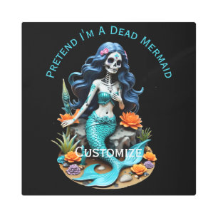Pretend I'm A Dead Mermaid Thunder_Cove Metal Print