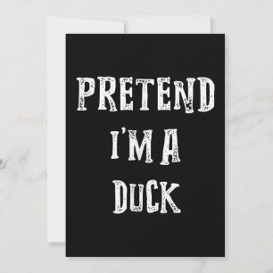 Pretend Im A Duck Halloween Costume Couples Holiday Card