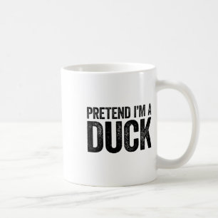 Pretend I'm A Duck Matching Kids Adult Duck Costum Coffee Mug