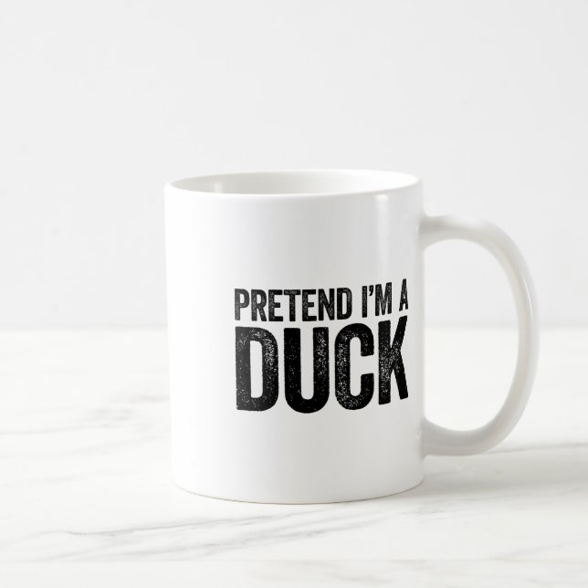 Pretend I'm A Duck Matching Kids Adult Duck Costum Coffee Mug (Right)