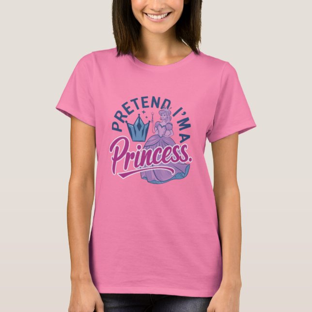 Pretend I'm a Maiden  Costume Funny Halloween tee (Front)