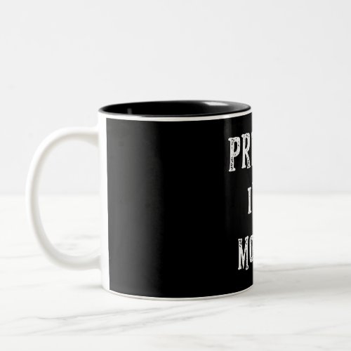 Pretend Im A Monkey Halloween Costume Couples Two_Tone Coffee Mug