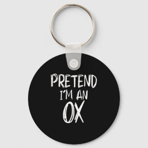 Pretend I'm A Ox Costume Halloween Party Family La Keychain