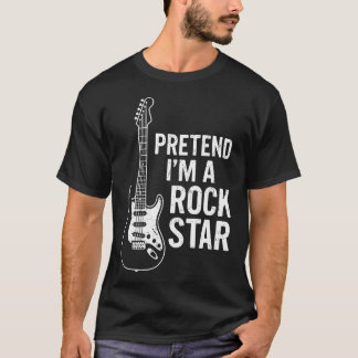 Pretend I'M A Rock Star Lazy Halloween Easy T-Shirt