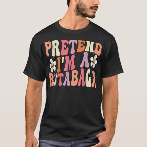 Pretend Im A Rutabaga Costume Funny Food Hallowee T_Shirt