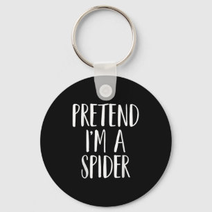 Pretend Im A Spider Family Women Men Kids Hallowee Keychain