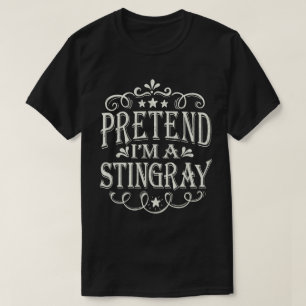 Pretend I'm A Stingray Easy Lazy Halloween Costume T-Shirt