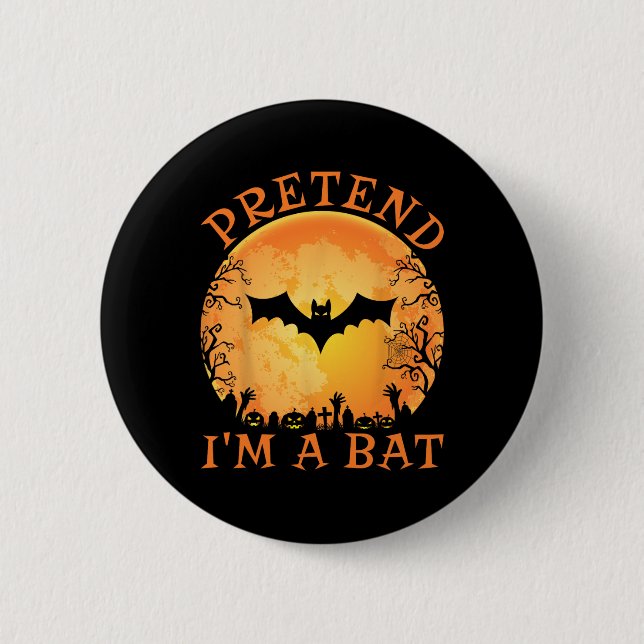 Pretend I'm A T Costume Halloween Lazy Easy Men Bo Button (Front)