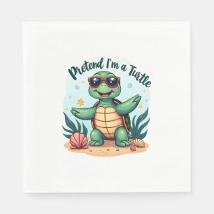 Pretend I'm A Turtle Halloween Party Pretend I'm A Napkins