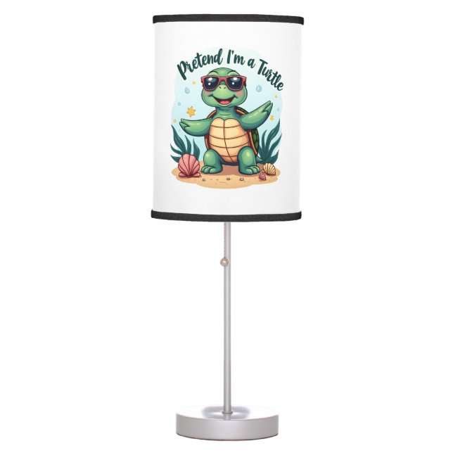 Pretend I'm A Turtle Halloween Party Pretend I'm A Table Lamp (Front)