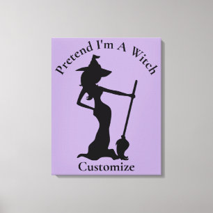 Pretend I'm A Witch Thunder_Cove Canvas Print