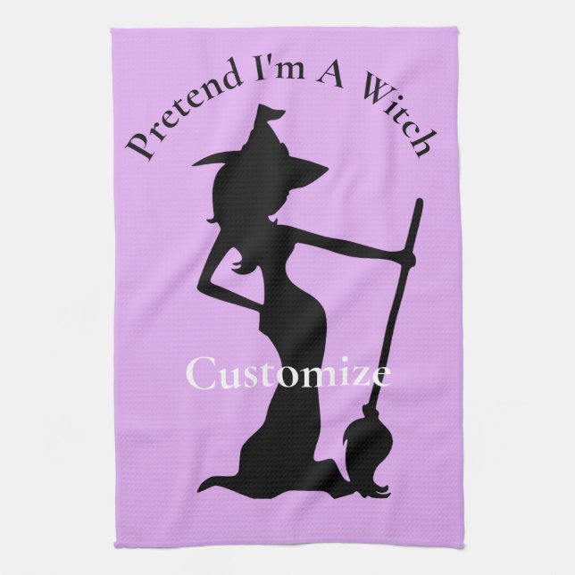 Pretend I'm A Witch Thunder_Cove Kitchen Towel (Vertical)