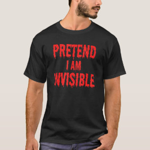 Pretend I'm Invisible Costume Kids Halloween T-Shirt