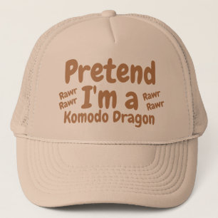 pretend I'm  komodo dragon halloween costume brown Trucker Hat