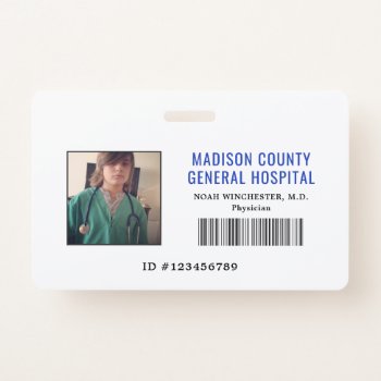 Pretend Play Doctor Id Badge (horizontal) by PinkMoonDesigns at Zazzle