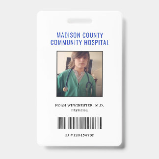 Pretend Play Doctor ID Badge (Vertical)