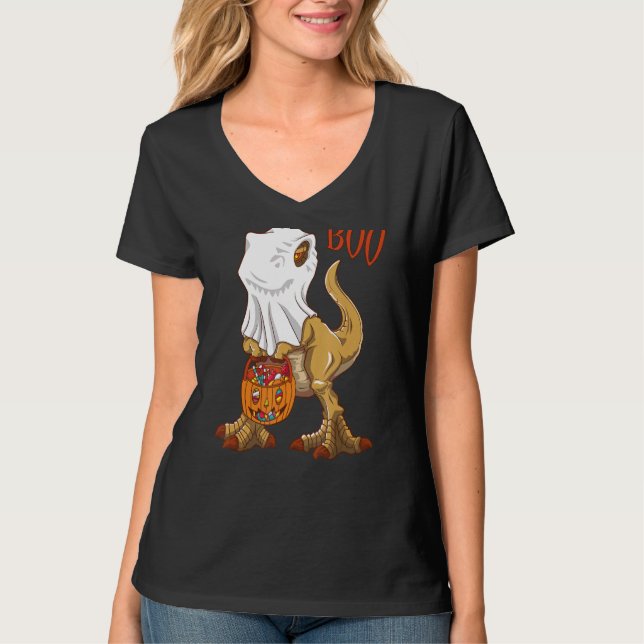 Pretending I am A Ghost Rex Jack O' Lantern Hallow T-Shirt (Front)