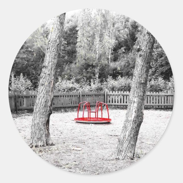 Pretentious Art shot Classic Round Sticker (Front)