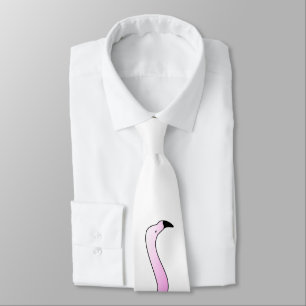 Pretentious Flamingo Head Neck Tie