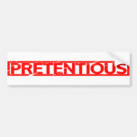Pretentious Stamp Bumper Sticker