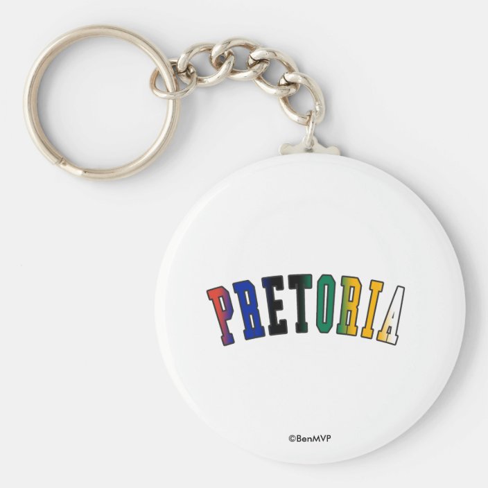 Pretoria in South Africa National Flag Colors Key Chain