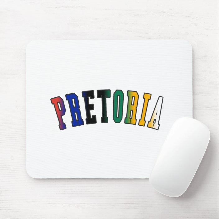 Pretoria in South Africa National Flag Colors Mouse Pad