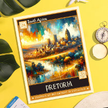 Pretoria, South Africa | Vintage Painting Postcard