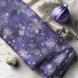 Prettiest Snowflakes Pattern Violet ID846 Fabric
