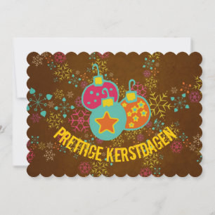 Prettige Kerstdagen Ornaments Holidays Card