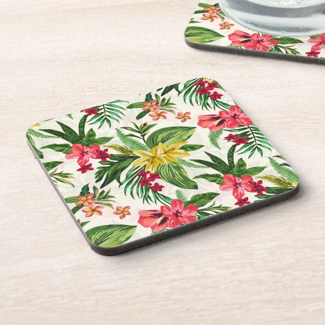 Prettily Flowers Pattern Coaster (Left Side)